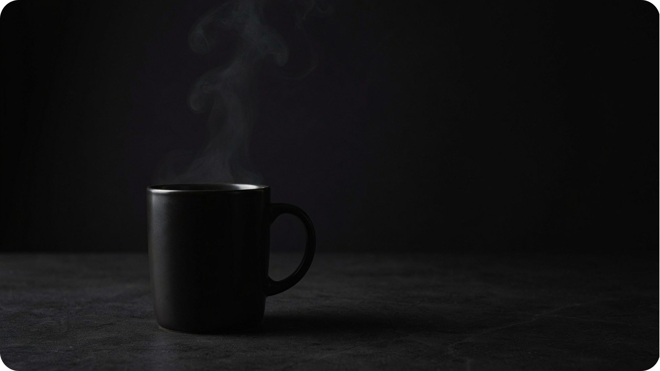 A NOVRE mug, still steaming