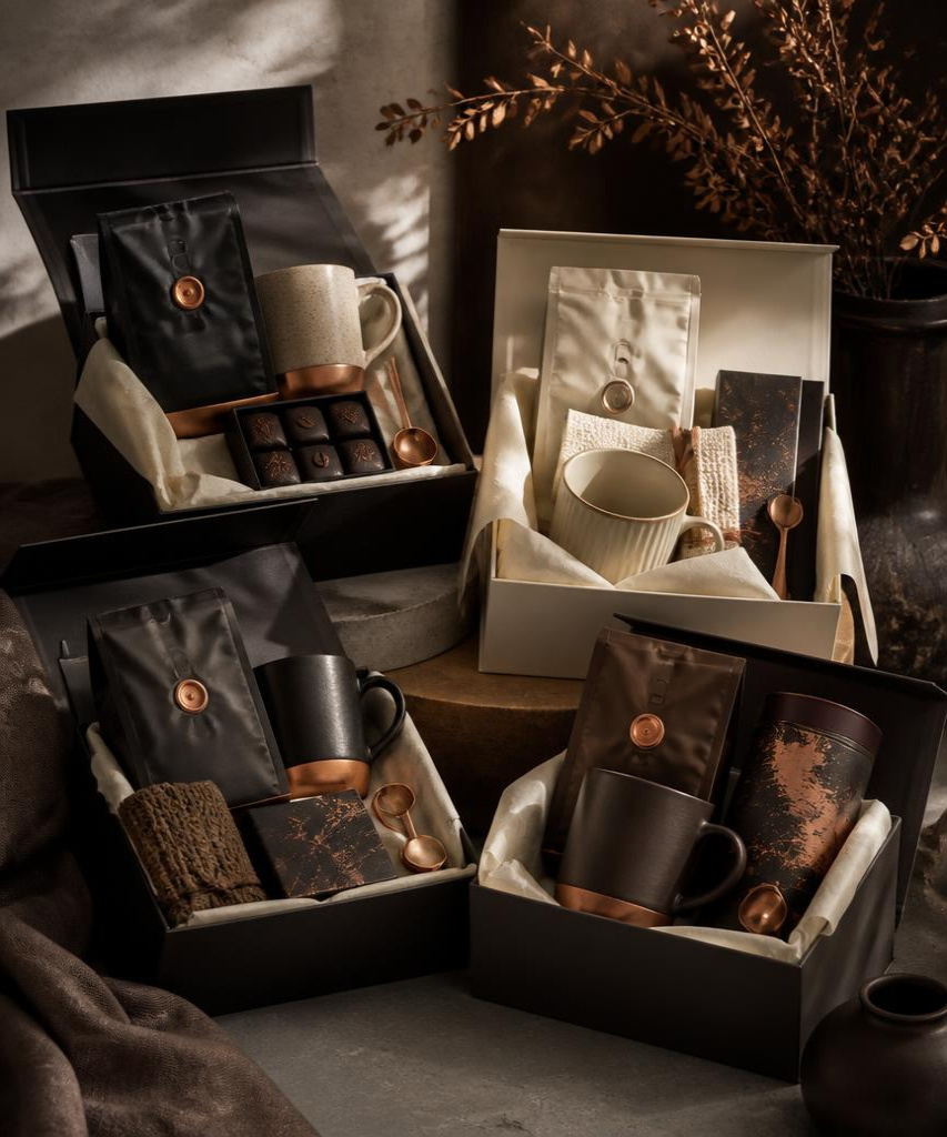 A curated tasting flight of NOVRE coffees